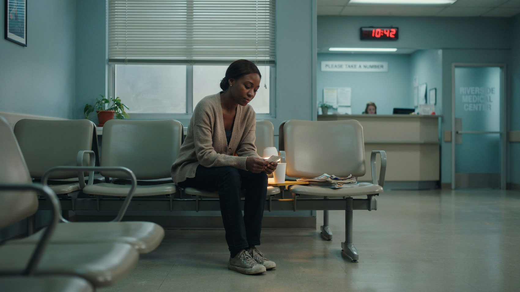 patient waiting to be seen in clinic