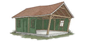 sagging house