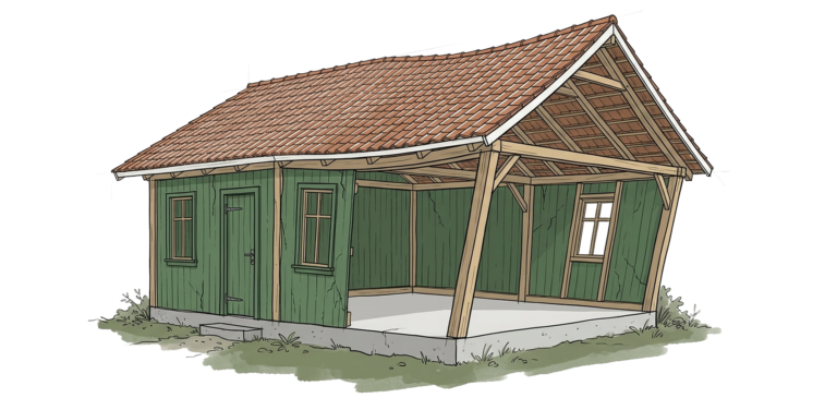 sagging house