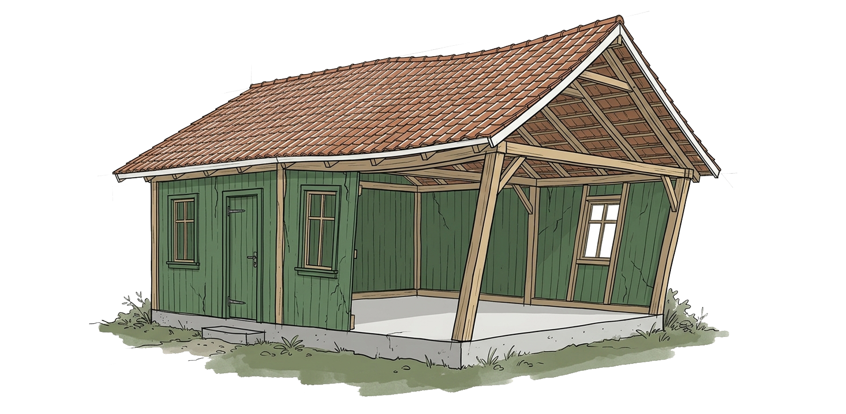 sagging house
